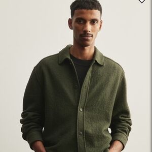 Olive Green Button-Up Jacket